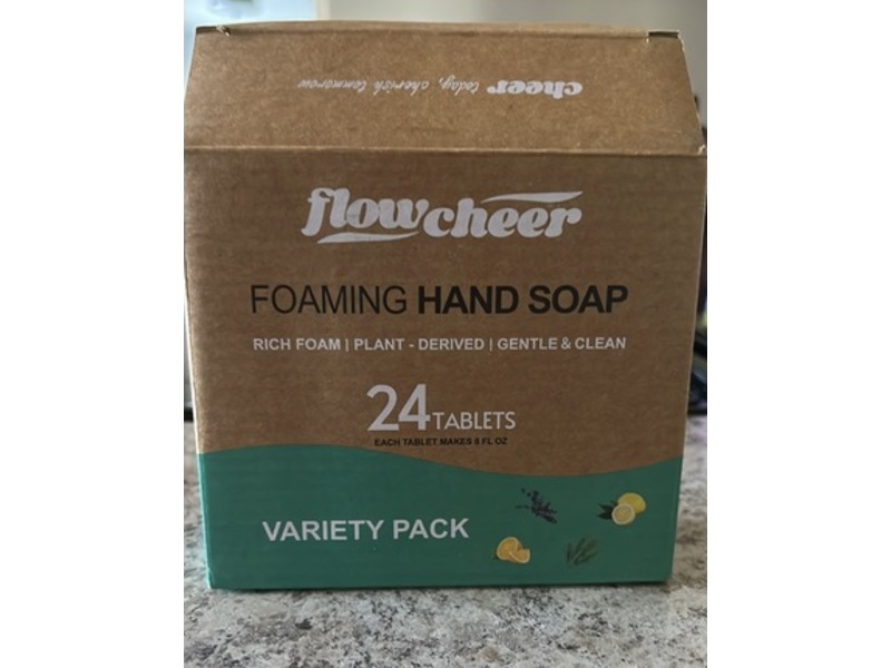 Flowcheer Foaming Hand Soap Tablets Variety Pack, 8 fl oz, 24 Count