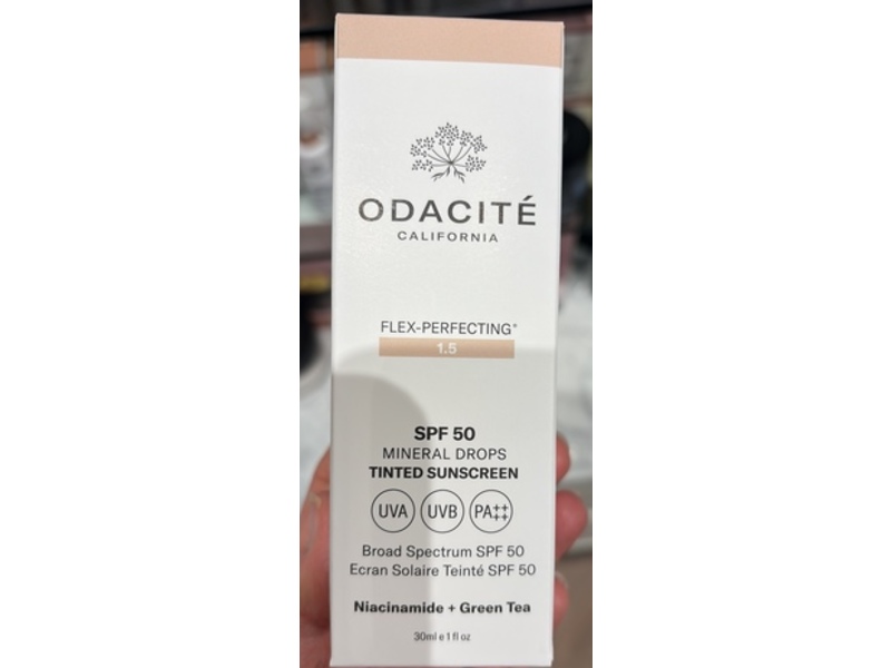 Odacite California Flex-Perfecting Tinted Sunscreen,1.5, SPF 50, 1 fl oz/30 mL