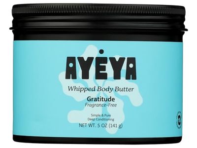 Ayeya Gratitude Whipped Body Butter, Fragrance-Free, 5 oz/141 g