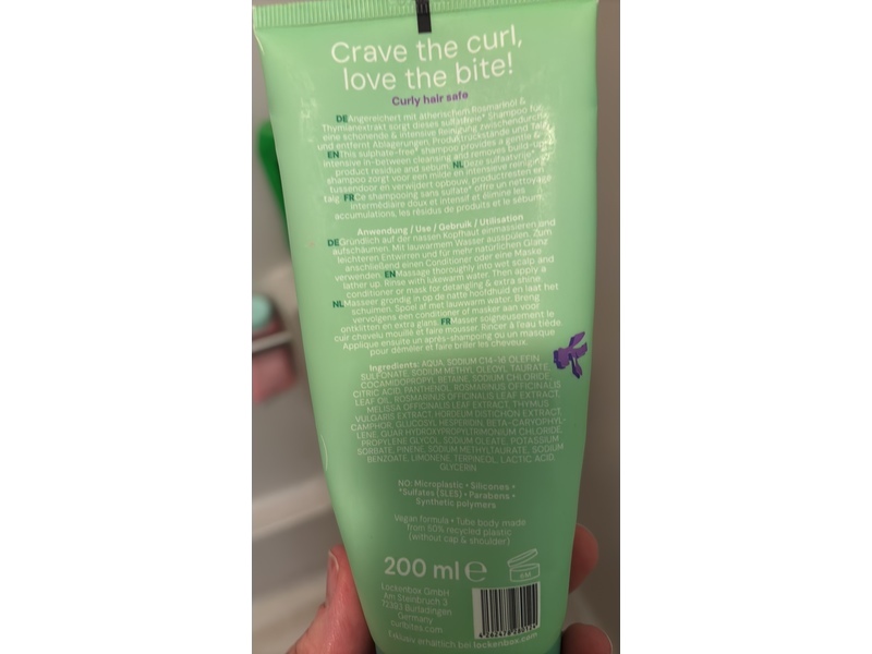 Curl Bites Deep Cleansing Shampoo, Rosemary, 200 mL