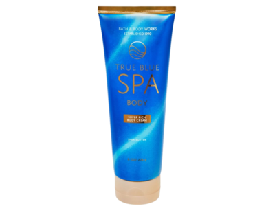 Bath & Body Works True Blue Spa Super Rich Body Cream, Shea Butter, 8 oz