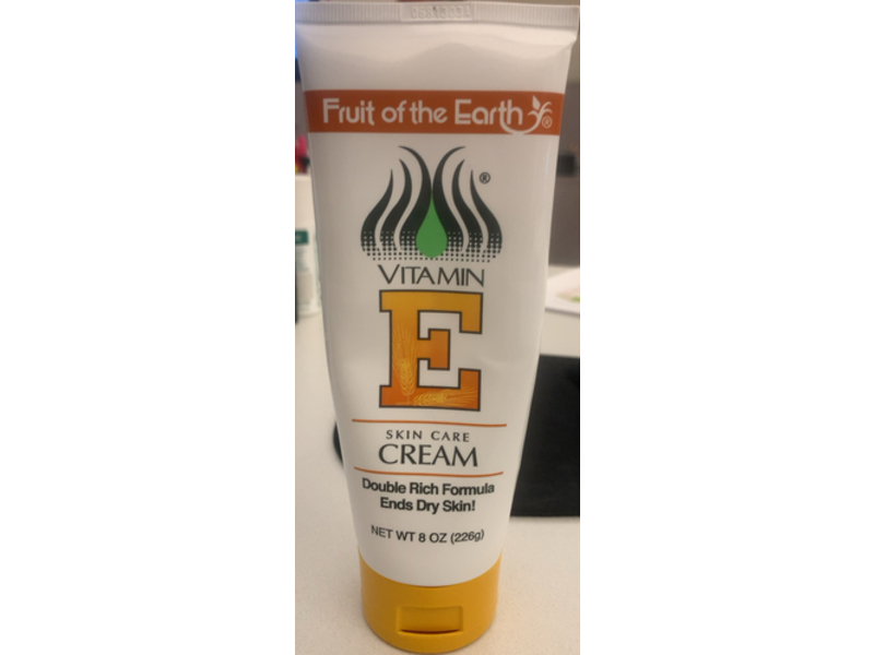 Fruit Of The Earth Skin Care Cream, Vitamin-E, 8 oz/226 g