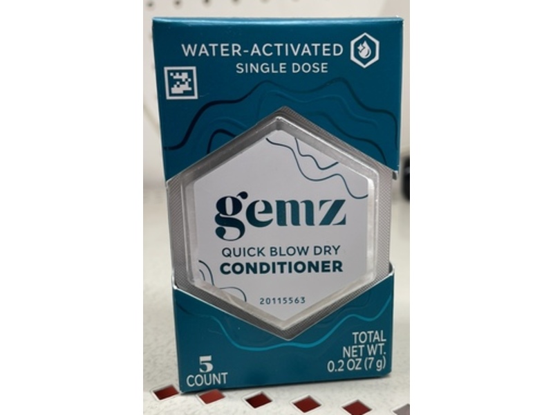 Gemz Quick Blow Dry Conditioner, 0.2 oz/7 g, 5 Count