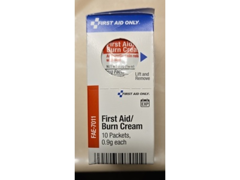First Aid Only First Aid/Burn Cream, 0.9 g, 10 Count