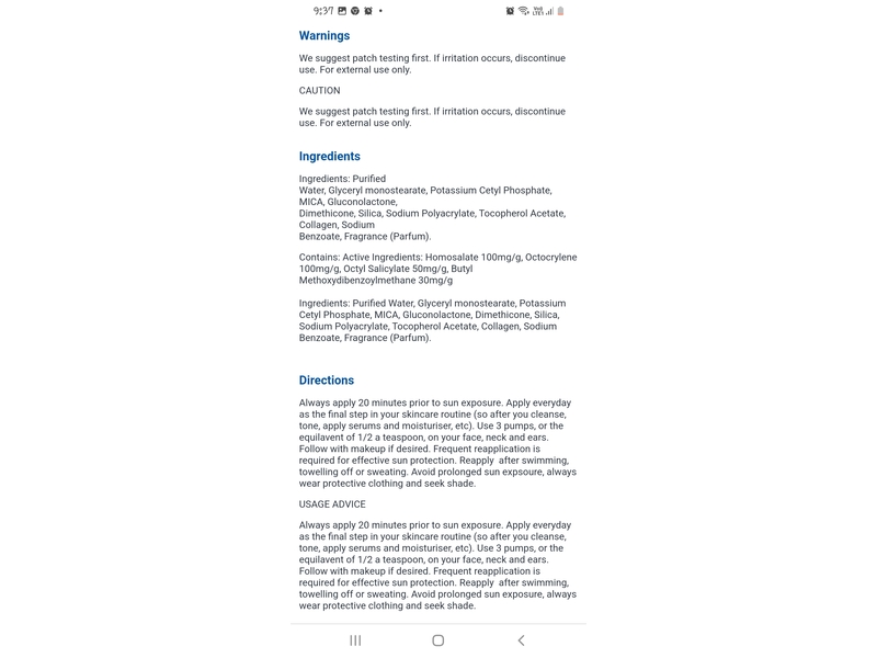 McoBeauty 3-In-1 Primer + Moisturiser & Invisible Sunscreen, SPF 50+, 2.54 fl oz/75 mL