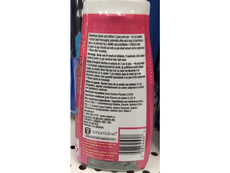 Colgate Kids Anticavity Fluoride Toothpaste, Watermelon Burst, 100 mL