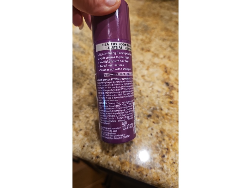 Schwarzkopf Keratin Root Thickening Color Boost Spray, Light Brown, 2 oz/57 g