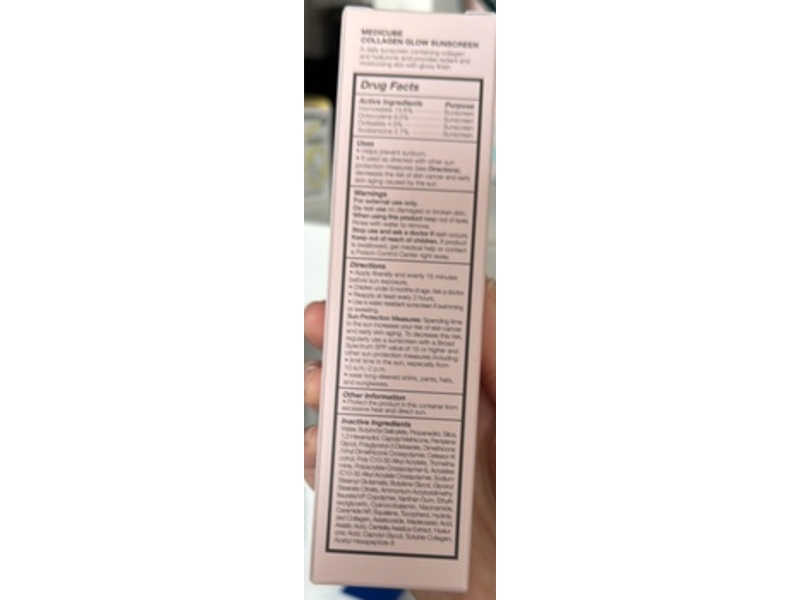 Medicube No Cast Just Glow Collagen Glow Sunscreen, SPF 50, 1.69 fl oz/50 mL