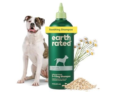 Earth Rated 3-In-1 Dog Shampoo, White Tea & Basil Scent, 16 fl oz/472 mL