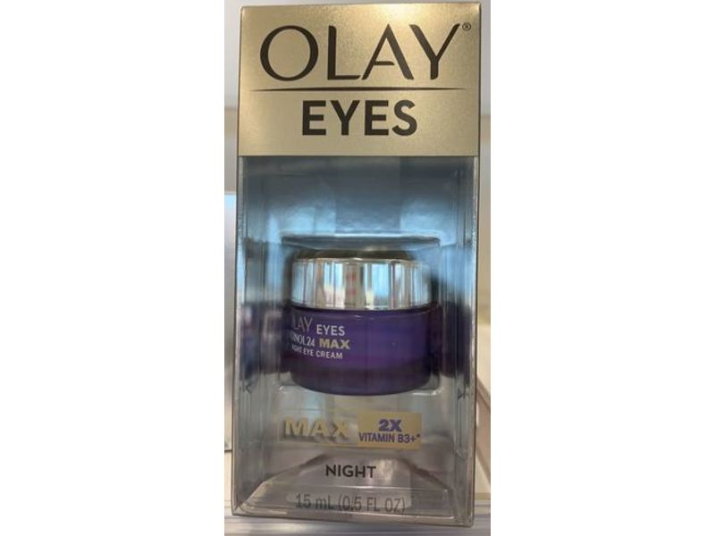 Olay Regenerist Retinol 24 Max Night Eye Cream, Fragrance Free, 0.5 fl oz/15 mL