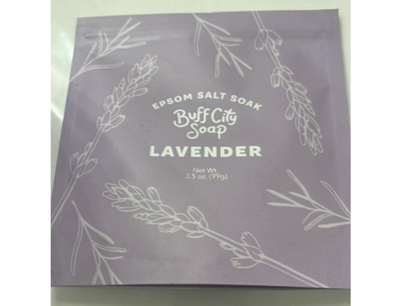 Buff City Soap Epsom Salt Soak, Lavender, 3.5 oz/99 g