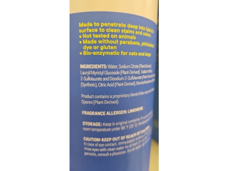 up&up Enzymatic Pet Stain & Odor Eliminator, Fresh Scent, 32 fl oz/946.3 mL