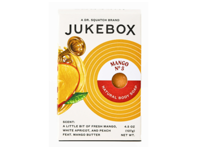 Juke Box Natural Body Soap, Mango + Apricot & Peach, 4.5 oz/127 g