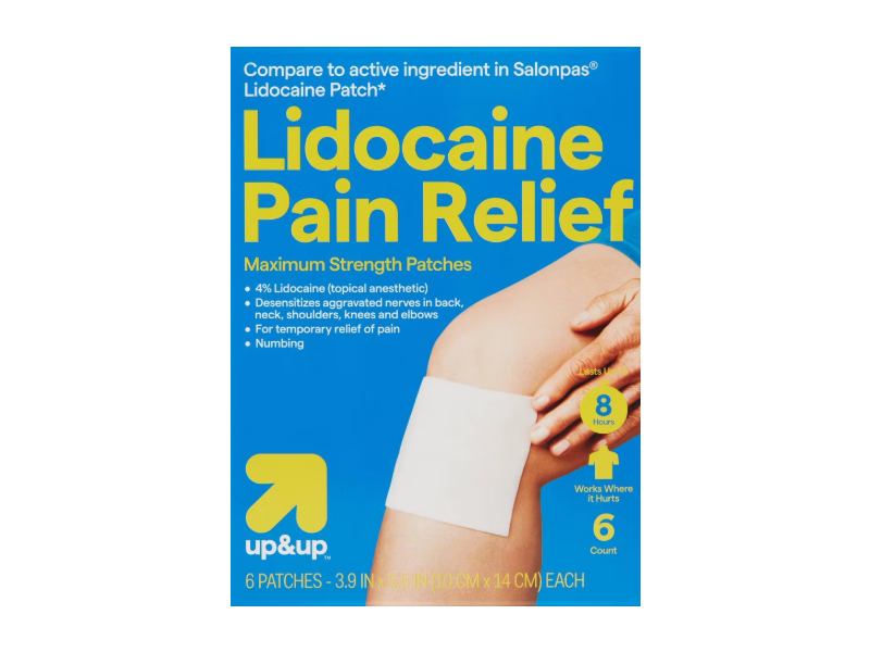up&up Lidocaine Pain Relief, 6 Count