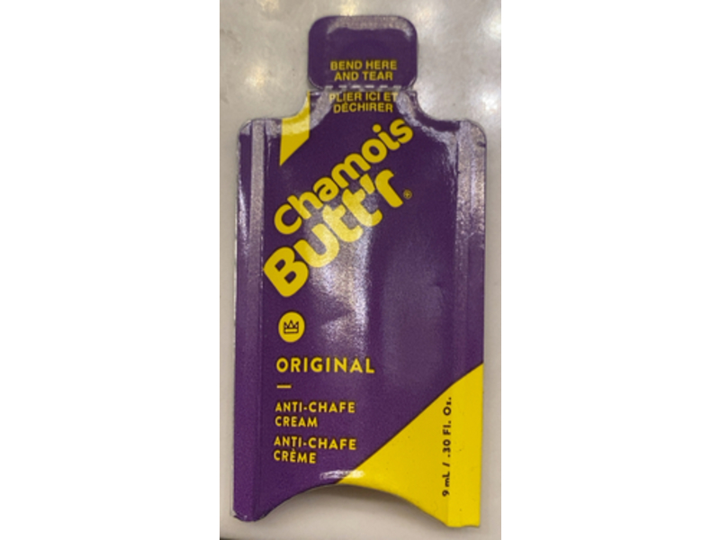 Chamois Butt'r Anti-Chafe Cream, Original, 0.30 fl oz/9 mL, 75 Count