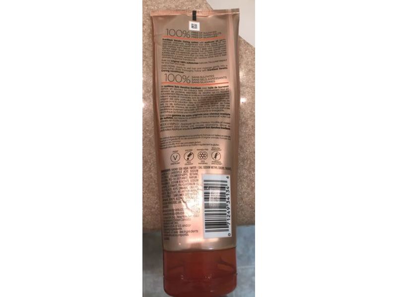 L'Oreal Paris Hair Care Ever Sleek Keratin Caring Shampoo, Sunflower, 8.5 fl oz/250 mL