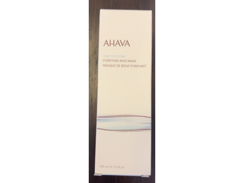 Ahava Time To Clear Purifying Mud Mask, 3.4 fl oz/100 mL
