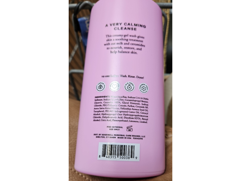 Billie Soothe Comforting Body Wash, Calming Lavender Milk Scent, 18 fl oz/532 mL