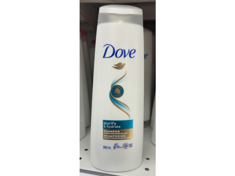 Dove Purify & Hydrate Shampoo, 355 mL