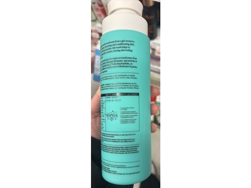 Naturium The Purifier Niacinamide Serum Body Wash, 16.9 fl oz/500 mL