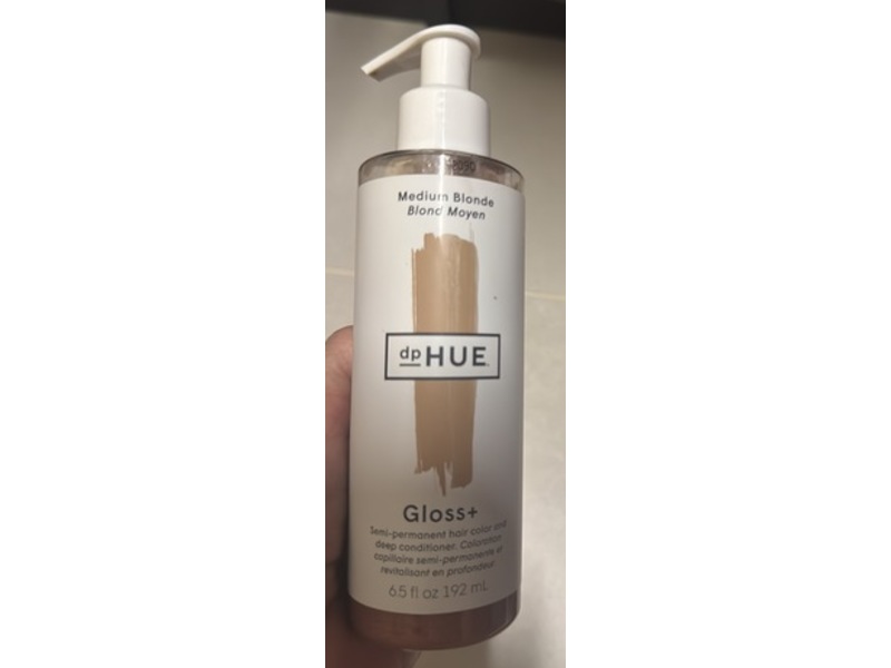 dpHUE Gloss+ Semi Permanent Hair Color, Medium Blonde , 6.5 oz/192 mL