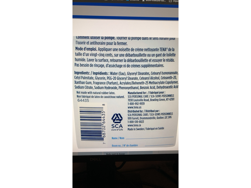 Tena Proskin Cleansing Cream, Freshly Scented, 33.8 fl oz/1000 mL