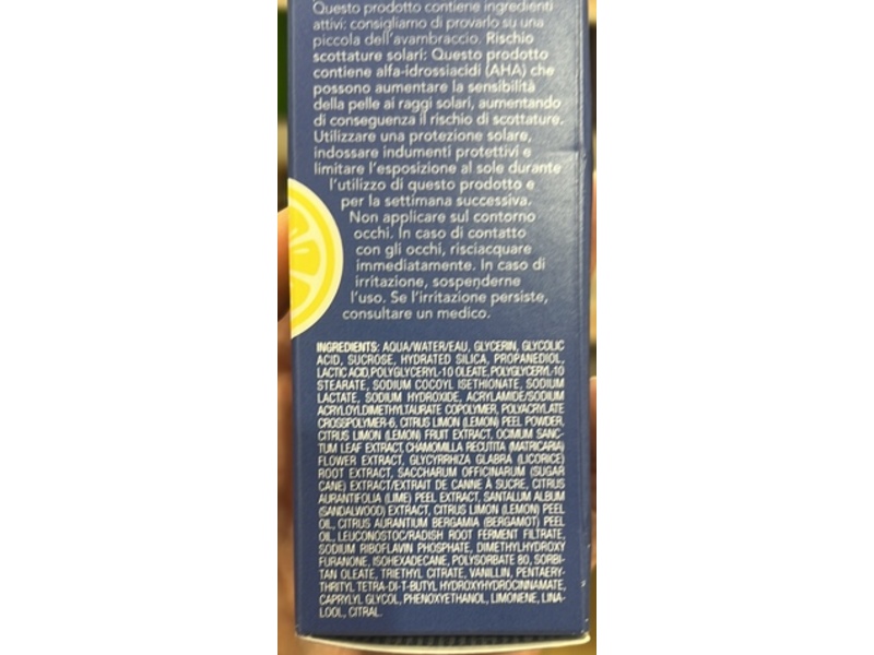 Ole Henriksen Lemonade Smoothing Scrub, AHSs & Lemon Peel Extract 1 oz/30 g