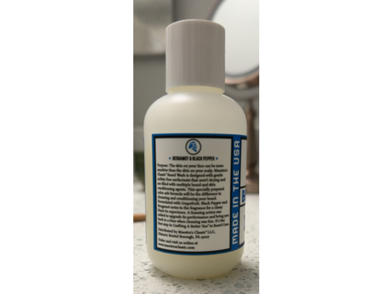 Maestro's Classic Grooms Clean Bear Wash, Mark Of A Man, 4 fl oz/118.3 mL