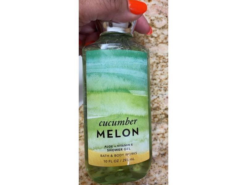 Bath & Body Works Shower Gel, Cucumber Melon Aloe + Vitamin E, 10 fl oz/295 mL