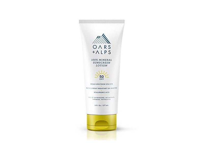 Oars + Alps Mineral Sunscreen Lotion, SPF 50, 6 fl oz/177 mL