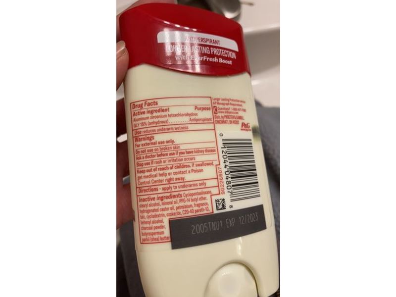 Old Spice Antiperspirant & Deodorant, Shea Butter, 2.6 oz/73 g, Pack Of 3