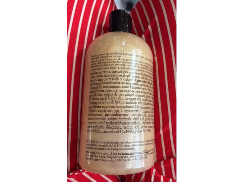 Philosophy Hydrating Shower Gel, Frosted Sugar Cookie, 16 fl oz/480 mL