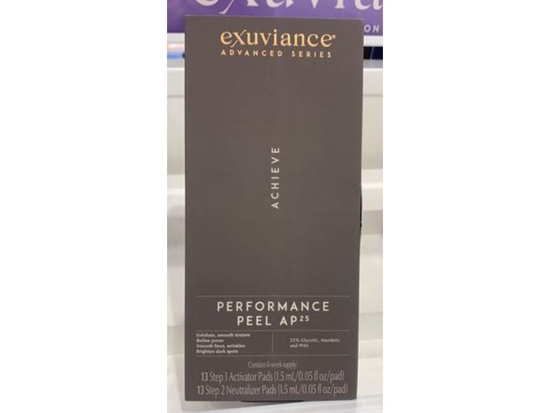 Exuviance Performance Peel AP25, Glycolic Acid, 0.05 fl oz/1.5 mL, 13 Count
