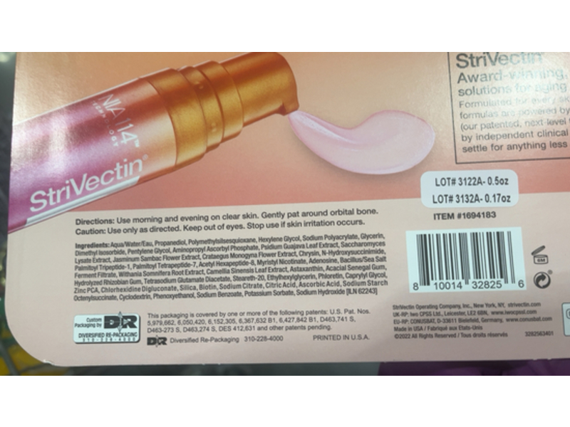 StriVectin Super-C Dark Circles Brightening Eye Serum Sets, Vitamin C