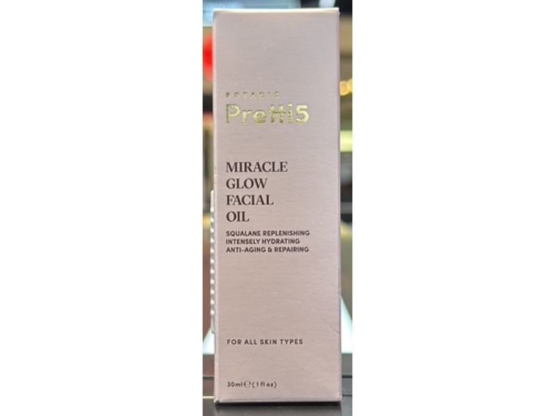 Pretti5 Miracle Glow Facial Oil, 1 fl oz/30 mL