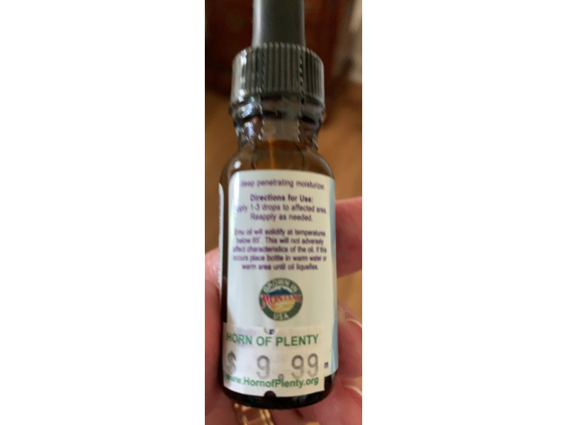 Montana Emu Ranch 100% Pure Montana Emu Oil, 0.50 fl oz/15 mL