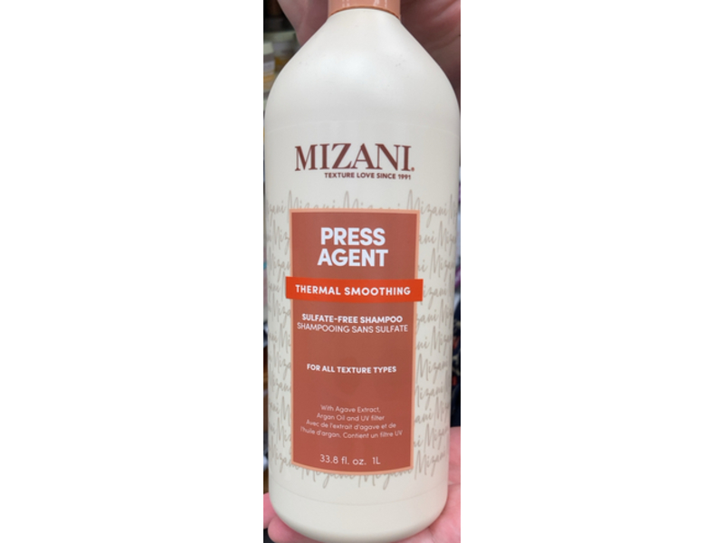 Mizani Press Agent Thermal Smoothing Shampoo, Sulfate-Free ,33.8 fl oz/1L