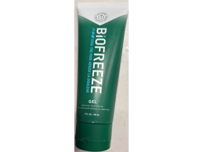 BioFreeze Pain Relief Gel, Menthol, 3 fl oz/89 mL