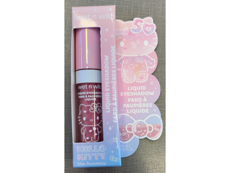 wet n wild Hello Kitty 50th Anniversary Liquid Eyeshadow, Bubbly, 0.10 fl oz/3.0 mL