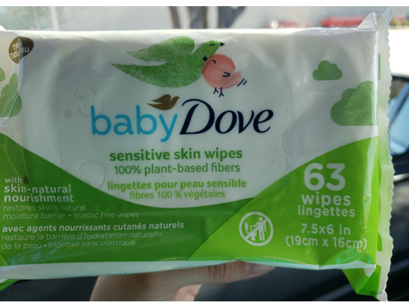 Baby Dove Sensitive Skin Wipes, 63 Ct