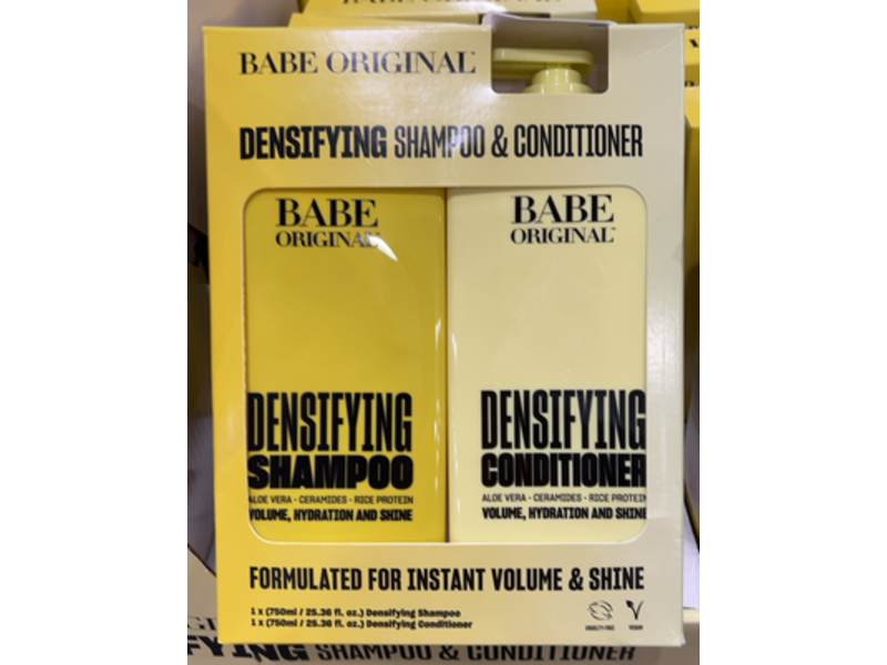 Babe Original Densifying Shampoo & Conditioner, 25.36 fl oz/750 mL