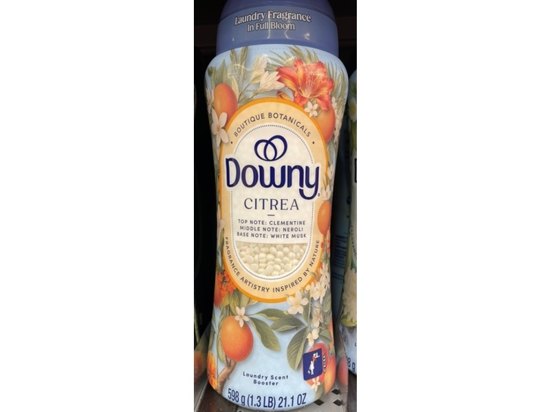 Downy Boutique Botanicals Laundry Scent Booster, Citrea, 21.1 oz/598 g