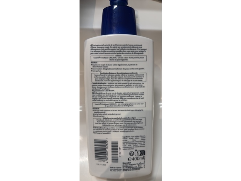Eucerin Urea Repair Original Cleansing Gel, 400 mL