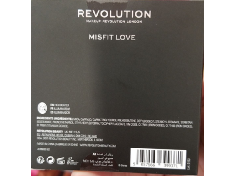 Revolution Disney Tim Burton's Nightmare Before Christmas Highlighter, Misfit Love, 0.24 oz/6.9 g