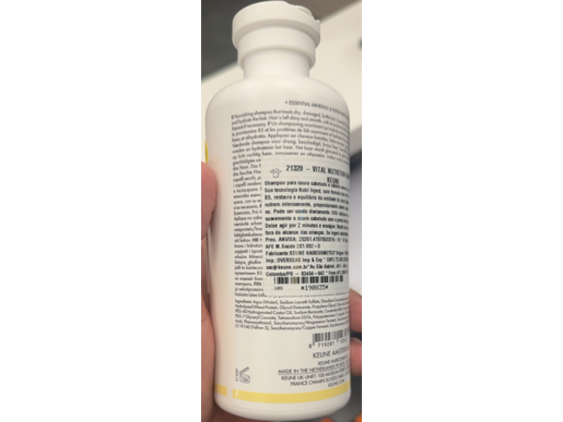 Keune Care Vital Nutrition Shampoo, 10.1 fl oz/300 mL