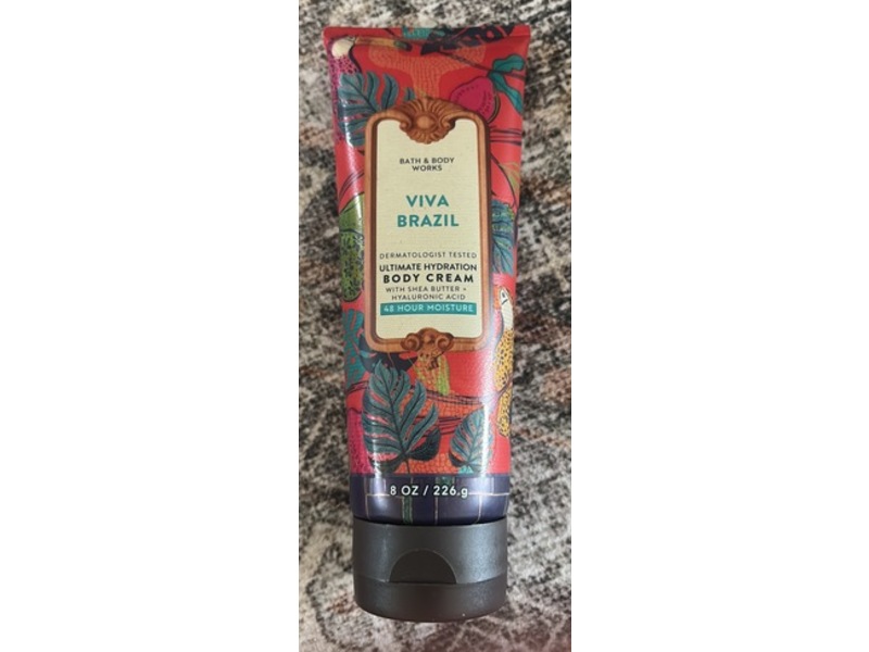 Bath & Body Works Ultimate Hydration Body Cream, Viva Brazil, 8 oz/226 g