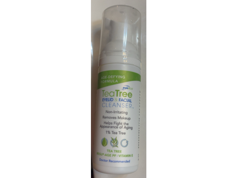 Eyeeco Tea Tree Eyelid & Facial Cleanser, Age Defying Formula, 1.7 oz/50 mL