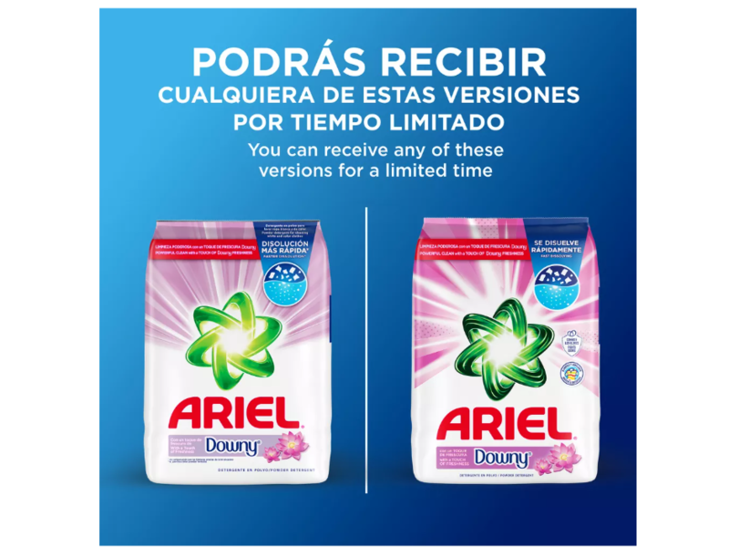 Ariel A Touch Of Downy Freshness Powder Laundry Detergent, 99 Loads, 158 oz/4.5 kg