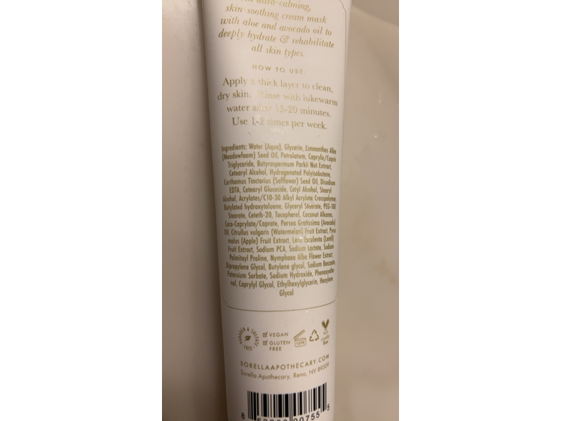 Sorella Apothecary Rahab Recovery Mask, 6 oz/170 g