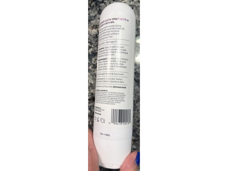 Love Ur Curls Gentle & Moisturizing Shampoo, Fragrance Free, 8.5 fl oz/250 mL